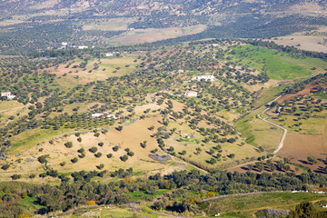 from high in the village morocco africa field and