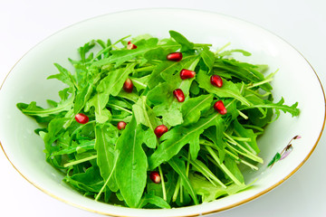 Salad of Arugula and Pomegranate.