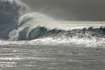 Dark winter seascape