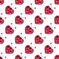 Vector celebratory love pattern