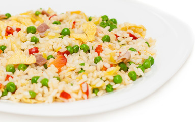 delicious fried rice on plate