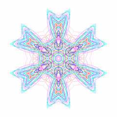 Abstract color pattern shape