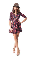 pretty young woman full body