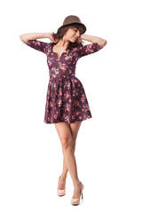 pretty young woman full body