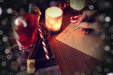christmas hand writing story