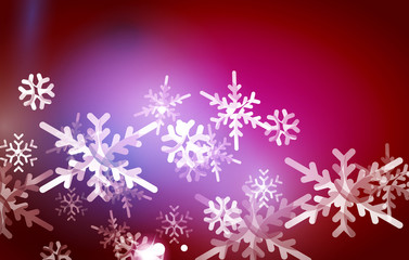 Vector Merry Christmas abstract background, snowflakes in the air