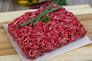 Minced beef meat
