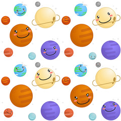 Space pattern vector illustration