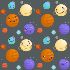 Space pattern vector illustration