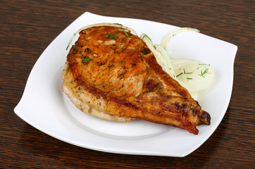Grilled pork