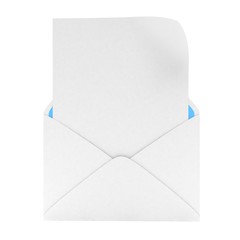 open mail with white blank
