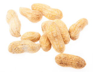 group of peanut isolated on a white background