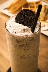 Waffle and milk shakes