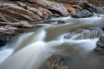 creek flowing over the rocks