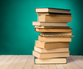 A stack of books
