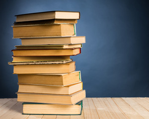 A stack of books