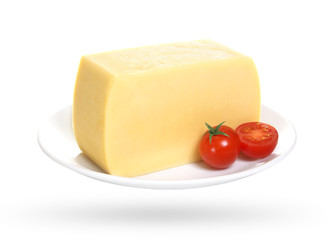 cheese isolated on white background