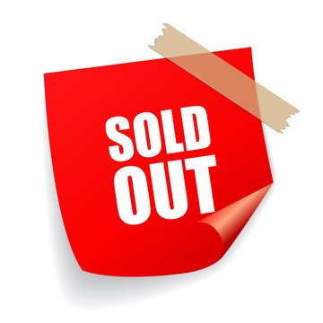 Sold out sticker