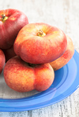 Chinese peaches on modern wooden base