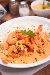 coconut curry with shrimp