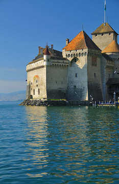 castle on lake geneva