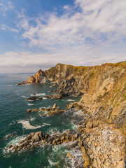 Rocks and mountains on the shores of the sea of Japan. Primorye, Russia. Скалы и горы на берегах Японского моря. Приморье, Россия.