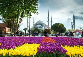 Fotobehang Istanbul de hoofdstad van Turkije, oostelijke toeristische stad. © seqoya