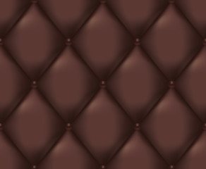 Brown Quilted Seamless Vector Pattern