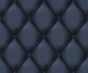 Dark Blue Quilted Seamless Vector Pattern