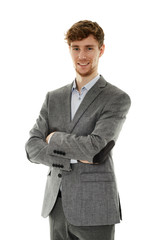 Naklejka premium Successful young businessman