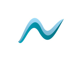 N Letter Wave Logo
