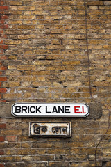 Brick Lane Wall Sign