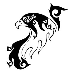 eagle in the form of the stylized tattoo