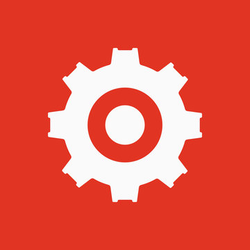 recommend clip art: The gear icon. Settings symbol. Flat