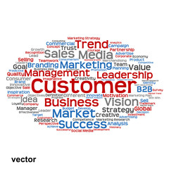 Fototapeta premium Vector conceptual business marketing word cloud