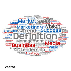Fototapeta premium Vector conceptual business marketing word cloud