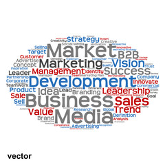 Vector conceptual business marketing word cloud