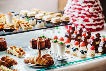 pastries on the brunch table