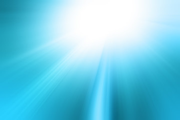 Esplosione di luce su fondo acquamarina