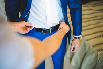 Groom's Leather Belt