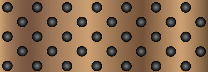 Metal perforated texture background banner