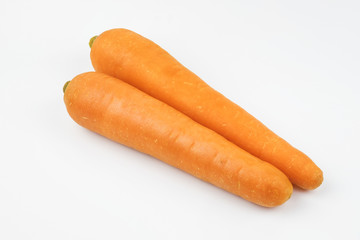 Carrot on the white background