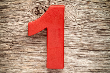 Red number one
