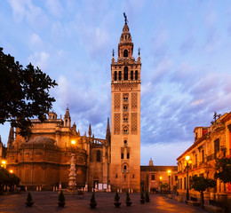 Giralda tower -  bell tower of the Seville Cathedral