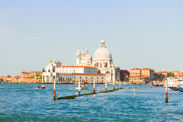 Fototapeta na wymiar Basilica Santa Maria della Salute, Venice, Italy