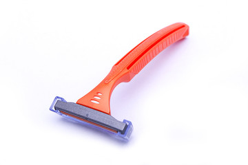 Razor on white background