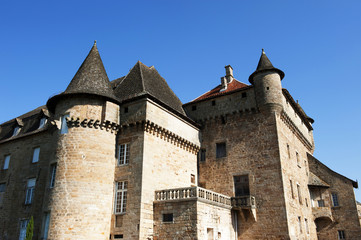 Fototapeta na wymiar château de Lacapelle-Marival