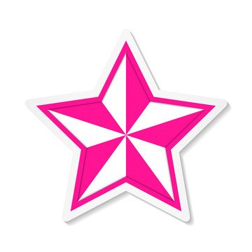 Star – Pink sticker icon