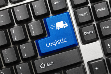 Conceptual keyboard - Logistic (blue key)