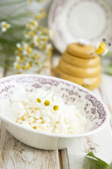 Cottage cheese with honey